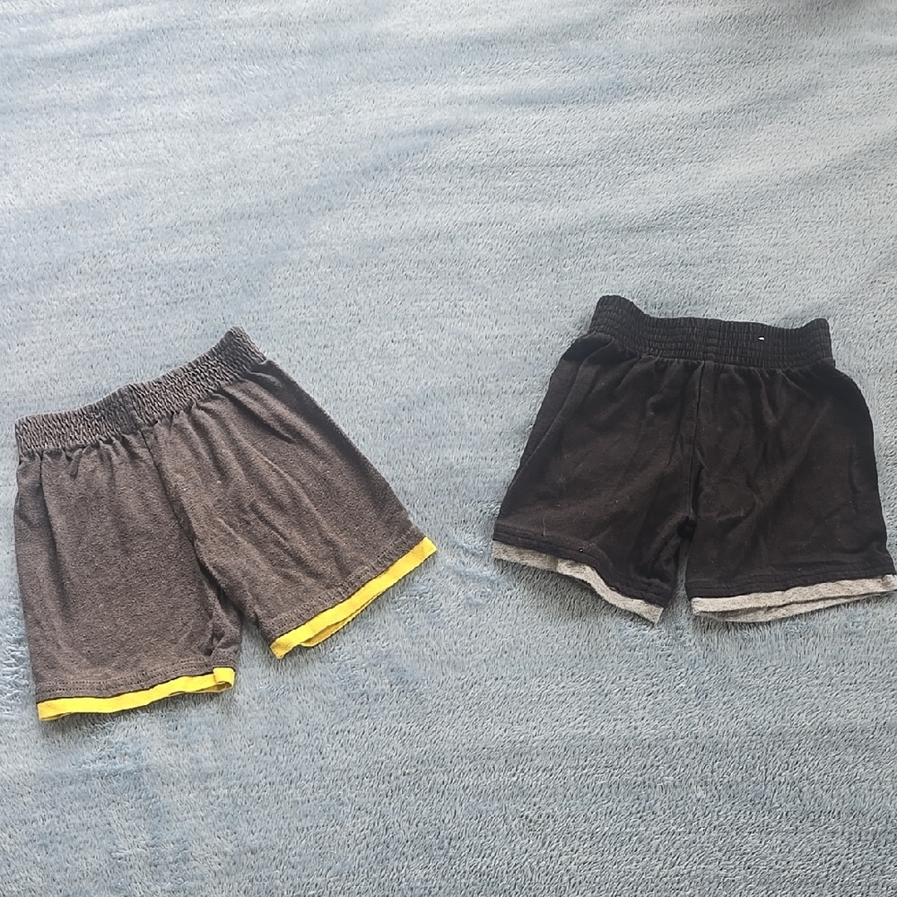 Kids Black and Gray Shorts Set
